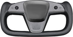 MEWANT Hand Stitched Tesla Model S Yoke Steering Wheel Cover Wrap for Tesla Model S 2021-2023 / Model X 2021-2023 Tesla Yoke Steering Wheel Accessories
