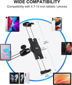 woleyi Car/Truck Seat Rail Tablet Mount, 35" Heavy Duty Car Floor Bolt Tablet Holder, Vehicle Front Seats Stand for iPad Pro Air Mini, iPhone, Galaxy Tabs, Z Fold, More 4-13" Cell Phones and Tablets