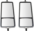 TRQ Driver and Passenger Side Mirror Assembly Set Manual Paint to Match Compatible with 00–17 Ford F-650 60–79 Chevrolet C60 