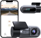 Dash Cam WiFi FHD 1080P Car Camera, Front Dash Camera for Cars, Mini Dashcams for Cars with Night Vision, 24 Hours Parking Mo