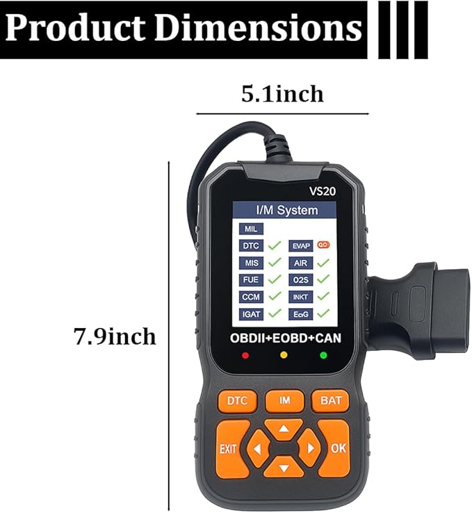 OBD2 Car Scanner Diagnostic Tool, V520 Vehicle OBDII/EOBD Code Reader, Enhanced Automotive Fault Code Reader Scanner