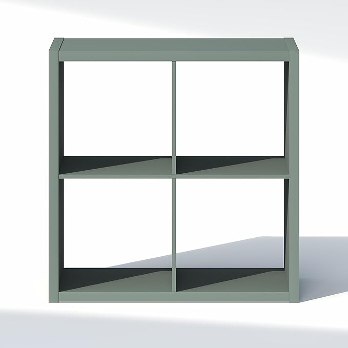 Furinno Cubic Closet Organizers and Storage, 4-Cube Closet Organizer, Open Shelf Closet Storage, Extra Thick Frame for Wardro