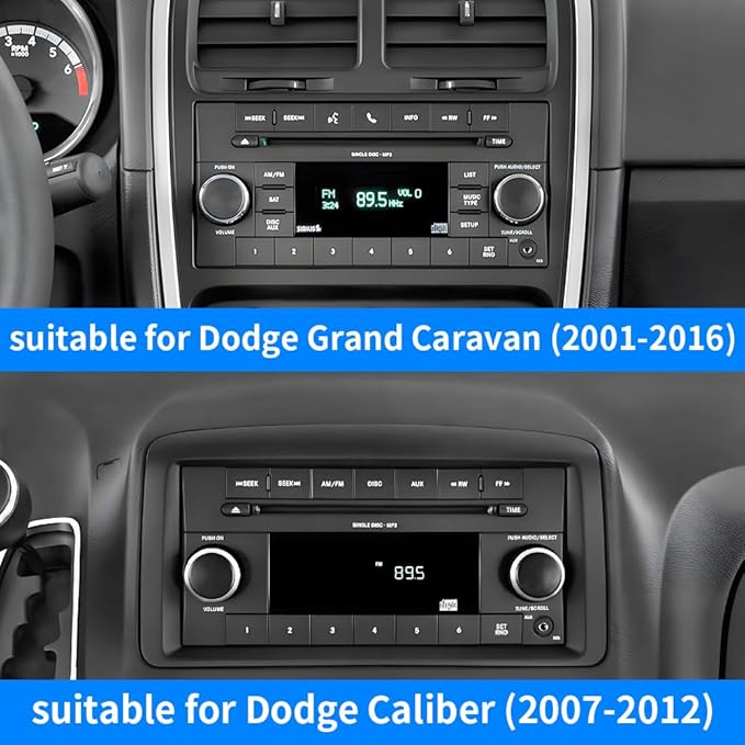 Car Phone Mount Holder For Dodge Grand Caravan 2001-2016，Caliber 2007-2012 Auto Accessories Navigation Bracket Interior CD Slot Mount Mobile Cell Phone case【Not Fit Dashboard Without CD Player】