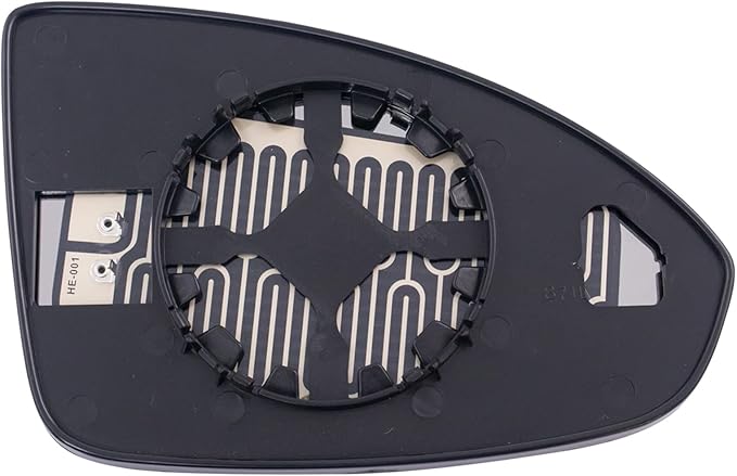 TRQ Driver Side Heated Mirror Glass with Backing Plate Compatible with 2011-2015 Chevrolet Cruze, 2016 Cruze Limited GM132412