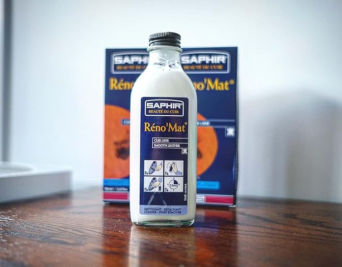 Saphir RenoMat Leather Cleaner, Conditioner and Stain Remover - 100mL