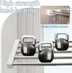 Hershii Adjustable Closet Shelf Wardrobe Rail Metal Hanging Rod Storage Rack Extendable Clothes Divider Separator Organizer f