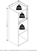 Furinno Pelli Cubic Storage Cabinet, 3x1, Espresso