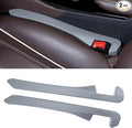 2PCS Car Seat Gap Filler, Soft Foam Leather Seat Side Gap Filler Plug, Fill The Gap Between Seat and Console, Stop Things from Dropping, Universal Interior Car Accessories (Gray)