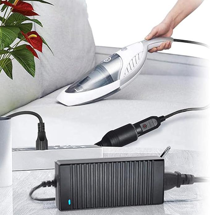 AC to DC Converter, 100V ~ 240V to 12V 10A 120W, Car Cigarette Lighter Socket AC/DC Power Supply Adapter Transformer for Tire