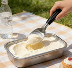 Heavy Duty Flat Ice Cream Spade Scoop with Serrated Edge Easy Carves Through n Scrape the Hardest Of Ice Creams| Sorbet n Gel