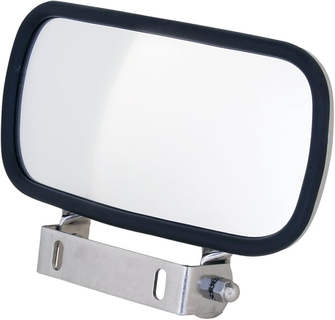 Grand General (33300) 8" x 4" Stainless Steel Rectangular Convex Blind Spot Mirror