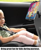 Charchendo [Custom Fit] Tablet Holder for Tesla Model Y & Model 3, Integrated Seat Backrest Mount for iPad Pro Air Mini, Rock-Solid No-Shake Bracket for Kids, Not for Model S/X or Other Cars