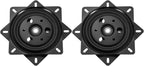 uxcell 2Pcs 6" Bar Stool Swivel Replacement, 360° Rotation Lazy Susan Turntable, Square Semi-Ball Bearing Seat Swivel Base Mo