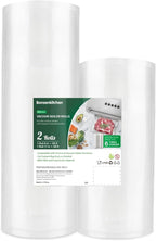 Bonsenkitchen Vacuum Food Sealer Rolls Bags, 8" x 50' & 11" x 50' Commercial Grade BPA Free Bag Rolls, Durable Customized Siz