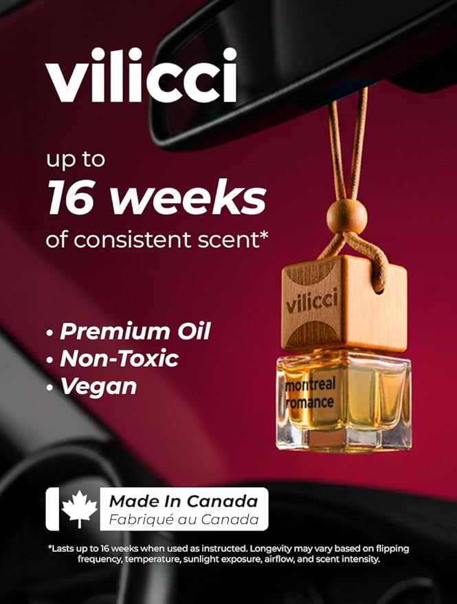 Vilicci Car Air Freshener | Luxurious Auto Perfume | Premium Hanging Air Freshener | Long Lasting Fragrance for Auto and Home