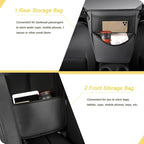 Tumecos Car Handbag Holder Between Seats, Multifunctional Car organizer for Center Armrest Box,Car Storage Bag Pocket Handbag Purse Holder for Storage, Large capacity, wear resistant(Black)