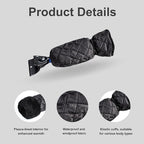Ice Scraper with Glove - Waterproof Ice Scrapers Snow Removal Tool for Car Windshield, SUV, Truck - Comfortable Mitt Glove for Quick Ice & Snow Removal (Black)