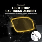 Trunk LED Light Strip for Tesla Model 3 Highland 23-25 Rear Trunk Cargo Light Interior Decoration Lights for Tesla Model 3 Refresh Easy Installation Trunk Accessories Ambient Lights (Warm White)