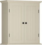 ChooChoo Bathroom Wall Cabinet, Over The Toilet Space Saver Storage Cabinet, Medicine Cabinet with 2 Door and Adjustable Shel