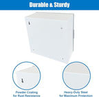 Non Alarmed AED Defibrillator Wall Mounted Storage Cabinet - 14.5'' x 7'' x 13.75'' Steel AED Holder Defibrillator Cabinet fo