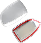 AUCERAMIC Chrome Mirror Cover Caps Fit 1999-2007 for Chevy Silverado Suburban Tahoe Avalanche 1999-2006 for GMC Sierra Yukon 2002-2006 for Cadillac Escalade (Stick-on Overlay)
