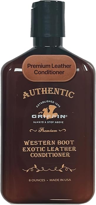 Griffin Leather Boot Conditioner, 8 oz – Deep Conditioning & Moisturizing Formula – Non-Greasy Leather Conditioner for Boots