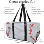 NGIL Utility Tote Bag (Baseball-white)