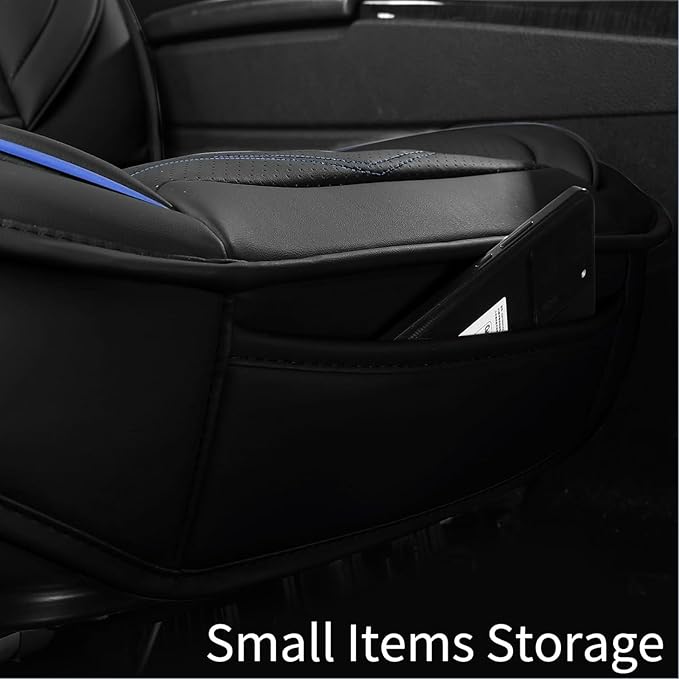 Car Seat Covers, Breathable and Waterproof Leather Seat Covers for Cars, Universal Anti-Slip Driver Seat Cover for Most SUV P