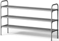 Kitsure Extra-Long Shoe Rack for Closet, Shoe Organizer for Front Door Entrance, Stackable Shoe Shelf, Detachable Closet Orga