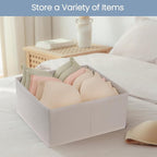 Criusia Drawer Organizer Clothes, 24 Pack Underwear Drawer Organizers, Foldable Closet Organizers and Storage Dresser Drawer 