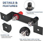 Battery Jump Post Kit with 𝟱𝟵 𝗶𝗻𝗰𝗵 Cable and Metal Insulation Mounting Bracket,Outdoor Heavy Duty Remote Battery Charging Posts Battery Terminals Relocation Kit (Battery Jump Post Kit)