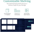 Best Choice Products Kids Bookcase 8-Cube Storage Organizer, 11in Shelf Opening, Bookshelf, Toy Storage, Customizable w/ 3 Re