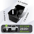 Muslogy Center Console Cup Holder Inserts Compatible with 2025 2026 Toyota 4Runner Accessories Middle Console Armrest Front Drink Stopper Non-Slip Silicone Rubber Organizer Drink Cup Holder Organizer