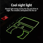 Non-Slip Phone Pad for 4-in-1 Car, 2023 New Cool Glow in The Dark Car Dashboard Phone Mat with Temporary Car Parking Card Num