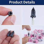 Screw in Tire Plugs, 70 Pcs Tire Repair Screws, Tire Repair Rubber Nail Kit, Tire Screw Plug Repair Kit, Self Screw in Tire R