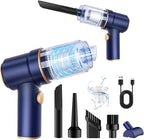 KMM Handheld Car Vacuum Cleaner, 9000Pa Vacuum Cleaner and Air Duster, 120W High Power Hand Held Vacuum with LED Light and Mu