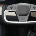 MEWANT Hand Stitched Tesla Model S Yoke Steering Wheel Cover Wrap for Tesla Model S 2021-2023 / Model X 2021-2023 Tesla Yoke Steering Wheel Accessories(3D Style)