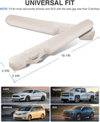 Leather Car Seat Gap Filler Universal for Car Truck SUV to Block The Gap Between Seat and Console Stop Things from Dropping 2 Packs Beige
