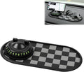 Multifunctional Car Anti-Slip Mat with 360° Rotating Phone Holder,Anti Slip Mat for Car Dashboard with Temporary Parking Numb