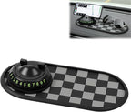 Multifunctional Car Anti-Slip Mat with 360° Rotating Phone Holder,Anti Slip Mat for Car Dashboard with Temporary Parking Numb