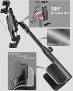 woleyi Cup Holder Tablet Holder for Car Mount - [3 in 1 Expander Bottle] Car Cup Tablet Mount for Car/Truck with Height Adjustable Metal Arm, for iPad Pro Air Mini, Galaxy Tab, Z Fold, 4.7-13" Devices