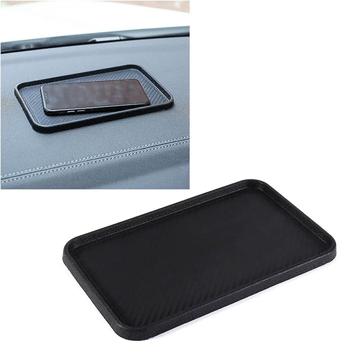 Aramox Dashboard Anti Slip Mat, Silicone Car Dash Phone Holder Mat, Foldable Tray for Keys Change, with Universal Compatibili
