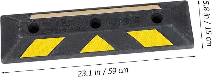 Luxshiny Block for Garage Parking Stopper for Trucks Trailers and Cars Easy to Install Garage Parking Aid for Safety and Space