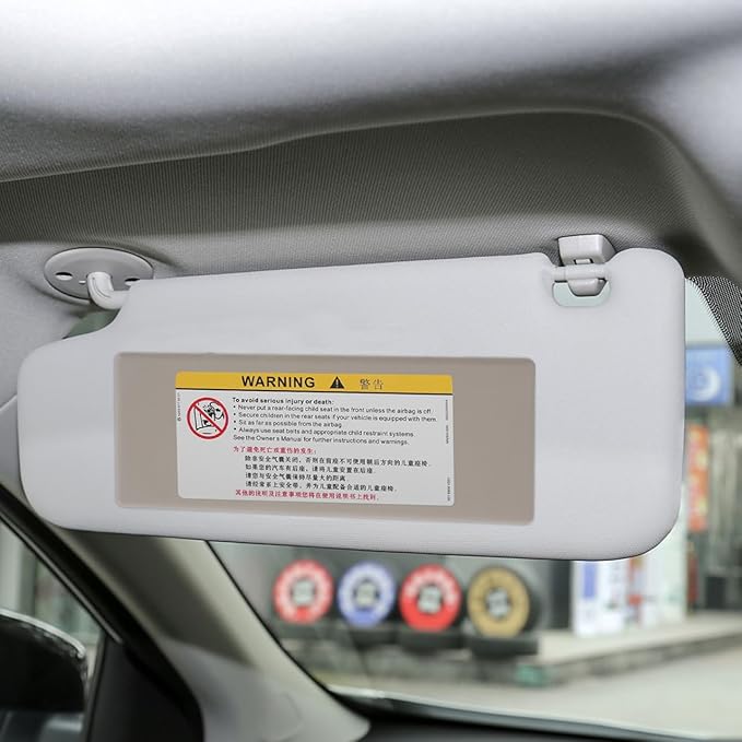 Car Visor Cover Replacement for Rearview Mirror Sun Visor Vanity Mirror Anti-Glare Interior Accessory for Envision