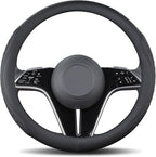 Leather Steering Wheel Cover Compatible