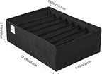 4 Packs T-shirt Drawer Organizers for Clothing,8 Grids Compartment Wardrobe Storage Box, Washable Clothes Organizer for Folde