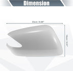X AUTOHAUX Car Rear View Right Passenger Side Mirror Cover Cap Replacement White for Honda Fit 2009-2013 Fits W/Turn Signal Models Mirror Guard Covers Exterior Decoration Trims