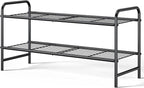 Kitsure Shoe Rack - Stainless Steel Shoe Organizer, Sturdy Shoe Rack for Closet and Front Door Entrance, Free Standing Shoe S