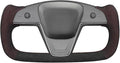 MEWANT Hand Stitched Tesla Model S Yoke Steering Wheel Cover Wrap for Tesla Model S 2021-2023 / Model X 2021-2023 Tesla Yoke Steering Wheel Accessories
