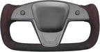 MEWANT Hand Stitched Tesla Model S Yoke Steering Wheel Cover Wrap for Tesla Model S 2021-2023 / Model X 2021-2023 Tesla Yoke Steering Wheel Accessories